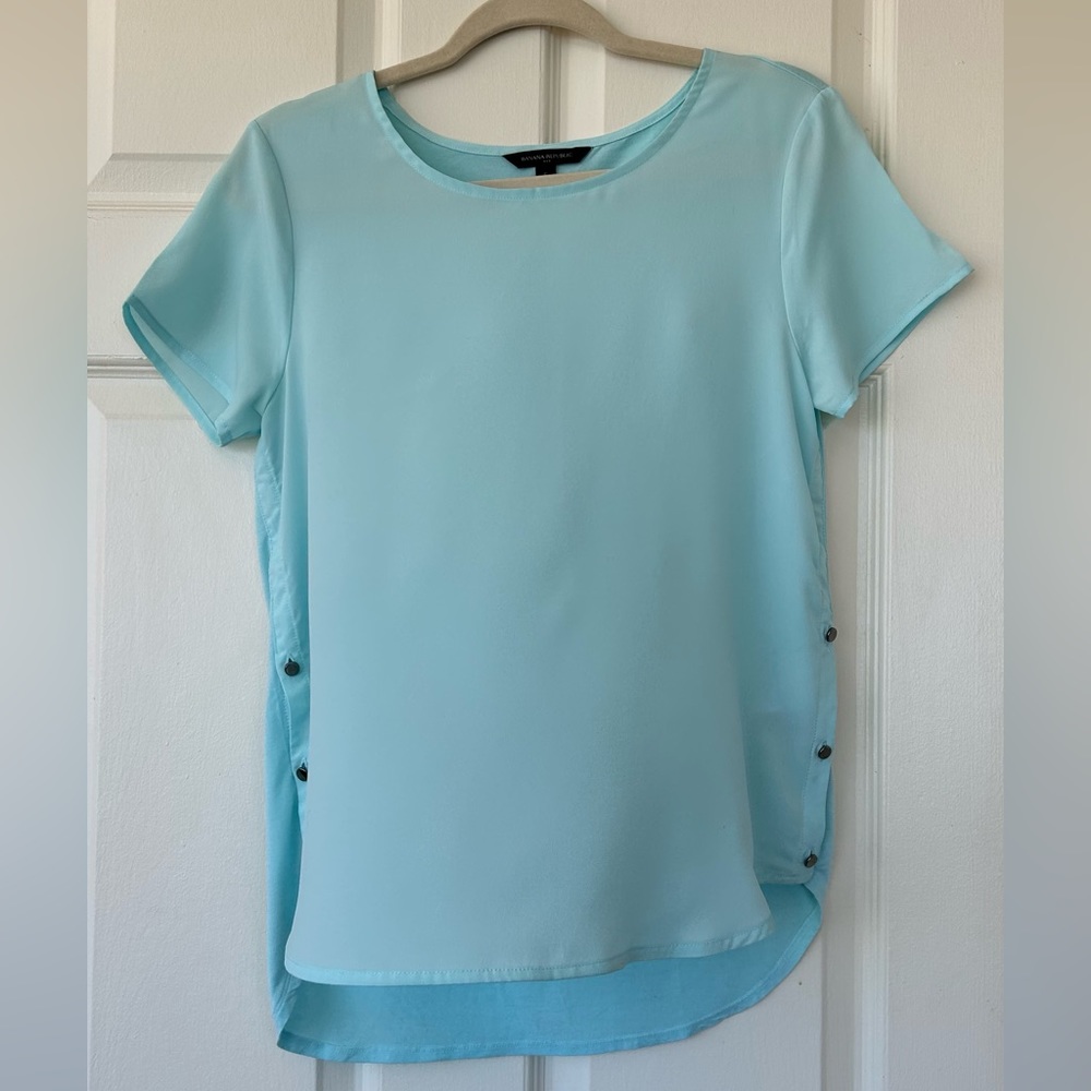 Banana Republic Blouse Button Sides Small